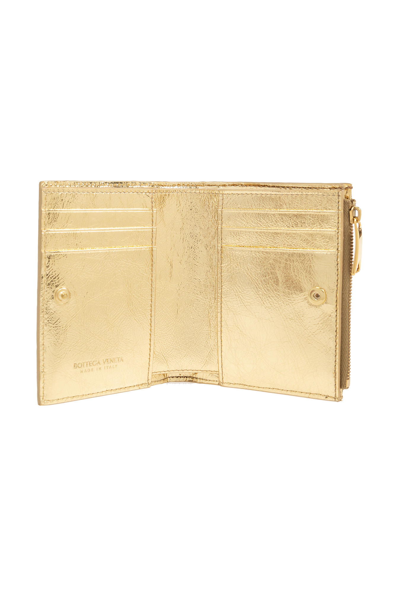 Gold Leather wallet Bottega Veneta - Vitkac AS